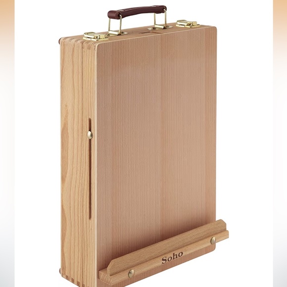 SOHO Urban Artist All Media Table Easel & Sketch Box -All Beechwood - Picture 6 of 10